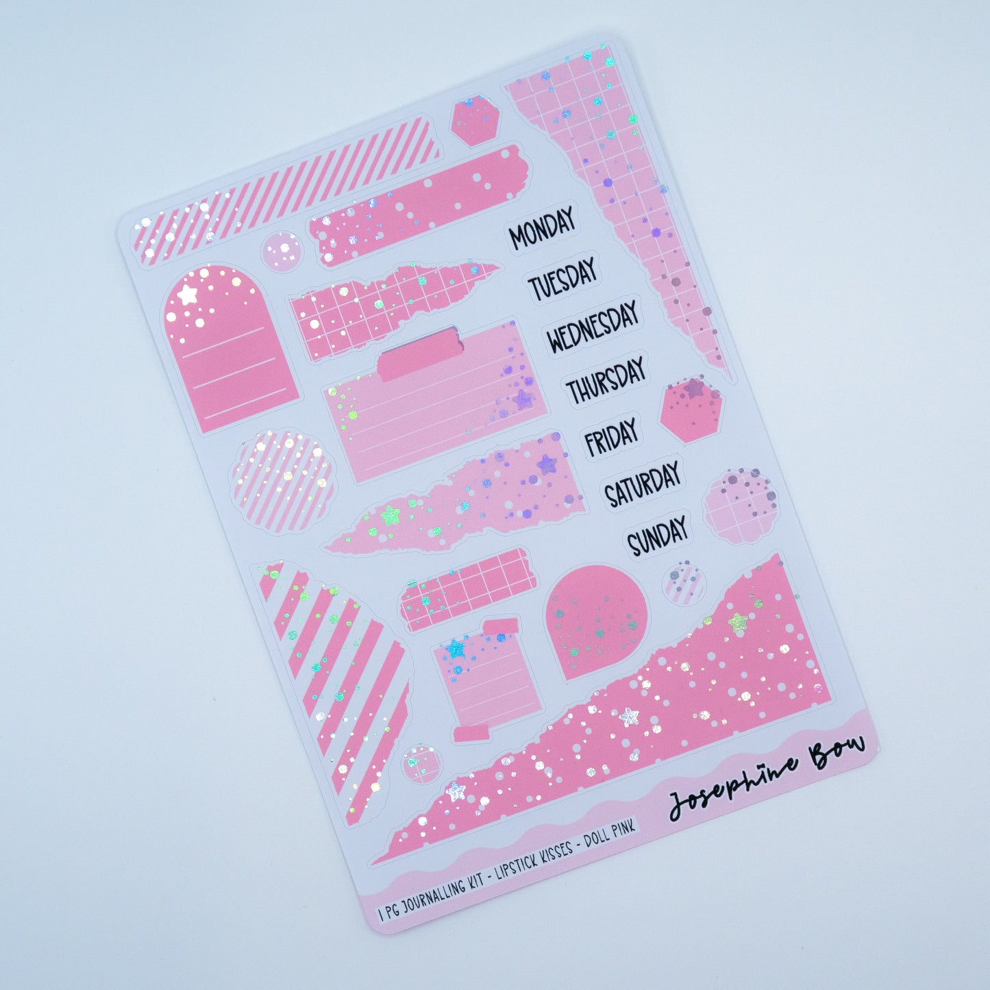 Lipstick Kisses | One Page Functional Journalling Kit