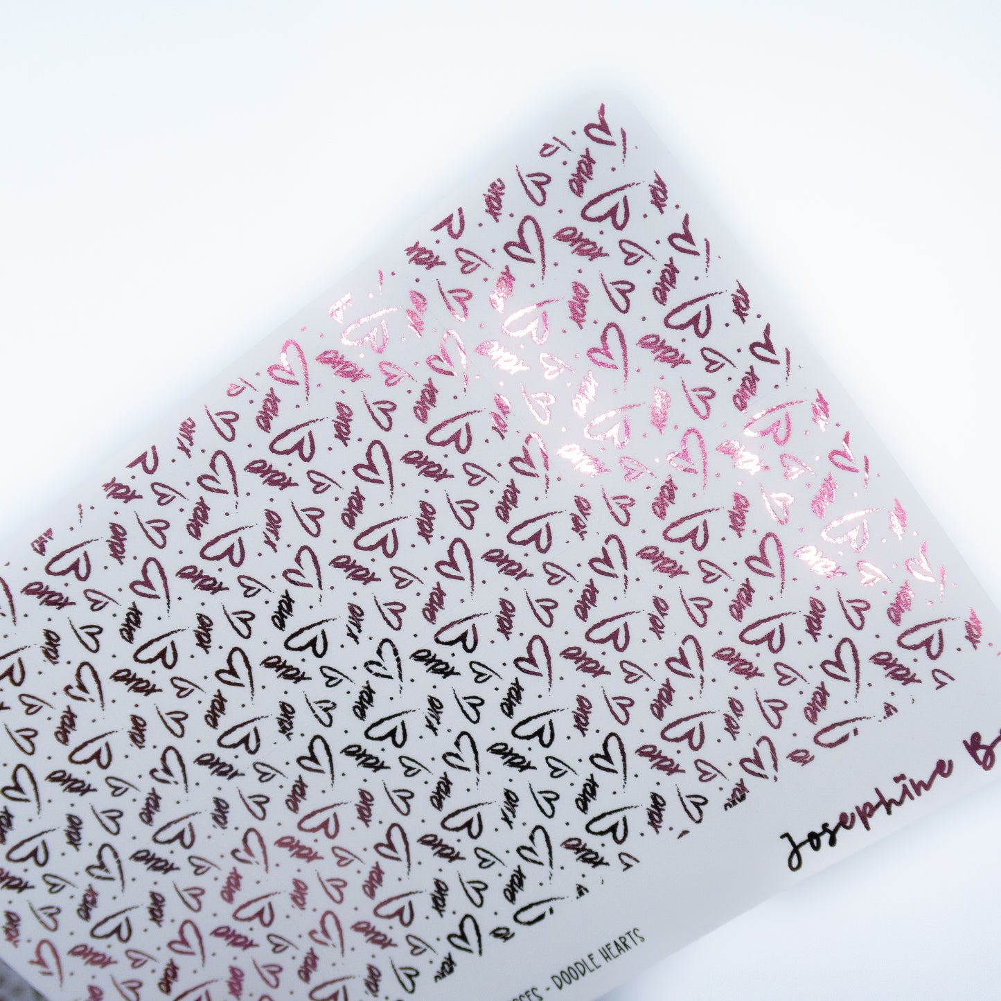 Lipstick Kisses Foil Underlays | XOXO Doodles