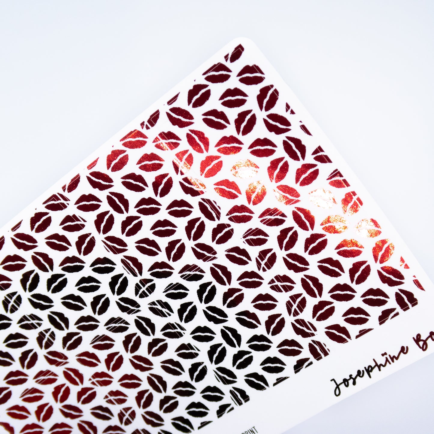 Lipstick Kisses Foil Underlays | Lips Print