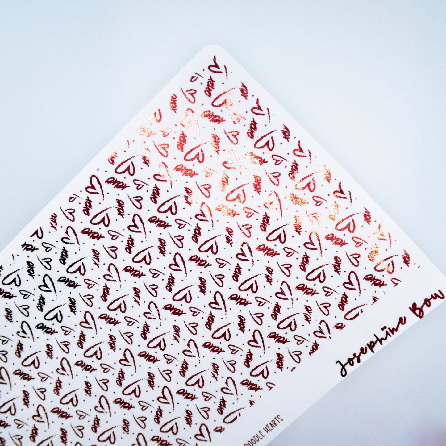 Lipstick Kisses Foil Underlays | XOXO Doodles