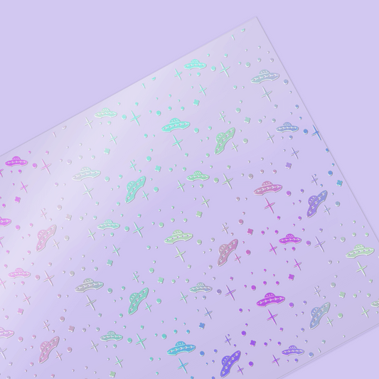 Beam Me Up | Intergalactic UFOs Foiled Acetate