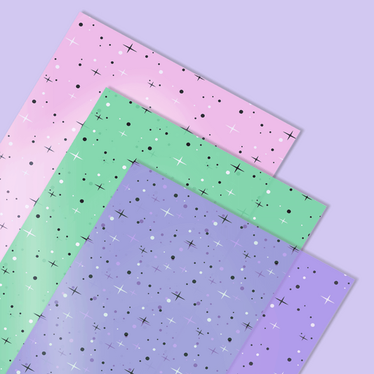 Beam Me Up | Glittering Galaxy Vellum & Acetate