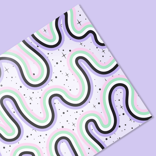 Beam Me Up | Rainbow Ribbons Vellum & Acetate