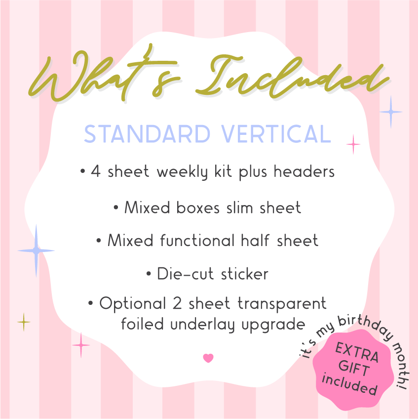 Standard Vertical Mystery Kit - Monthly Subscription