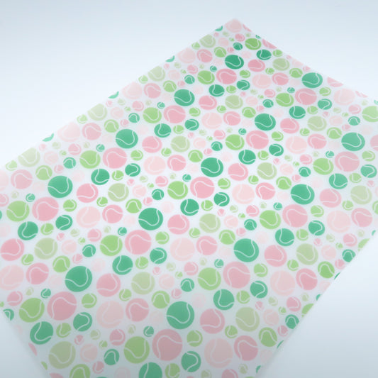 Tennis Club | Tennis Ball Print Vellum & Acetate