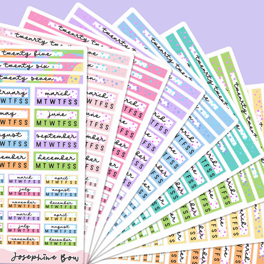 2026 Year At a Glance | Hobo Cousin - Pastel