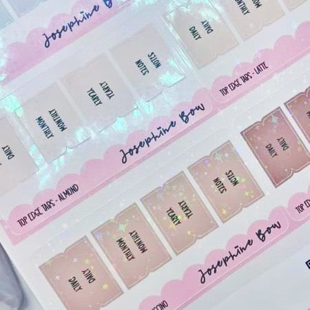 Hobonichi Top Tabs | Neutral Overlay