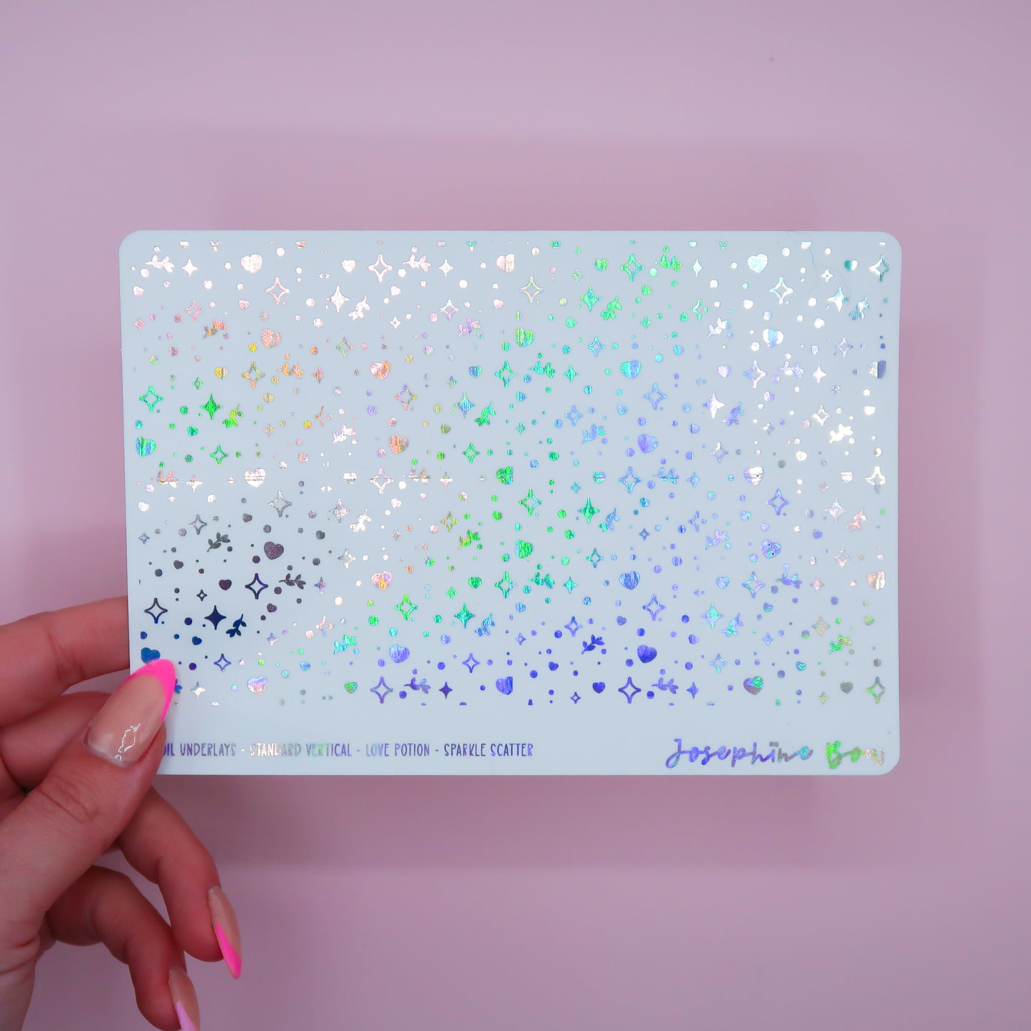 Love Potion Foil Underlays for Standard Vertical and Hobo Cousin| Sparkle Scatter (choose your foil colour)