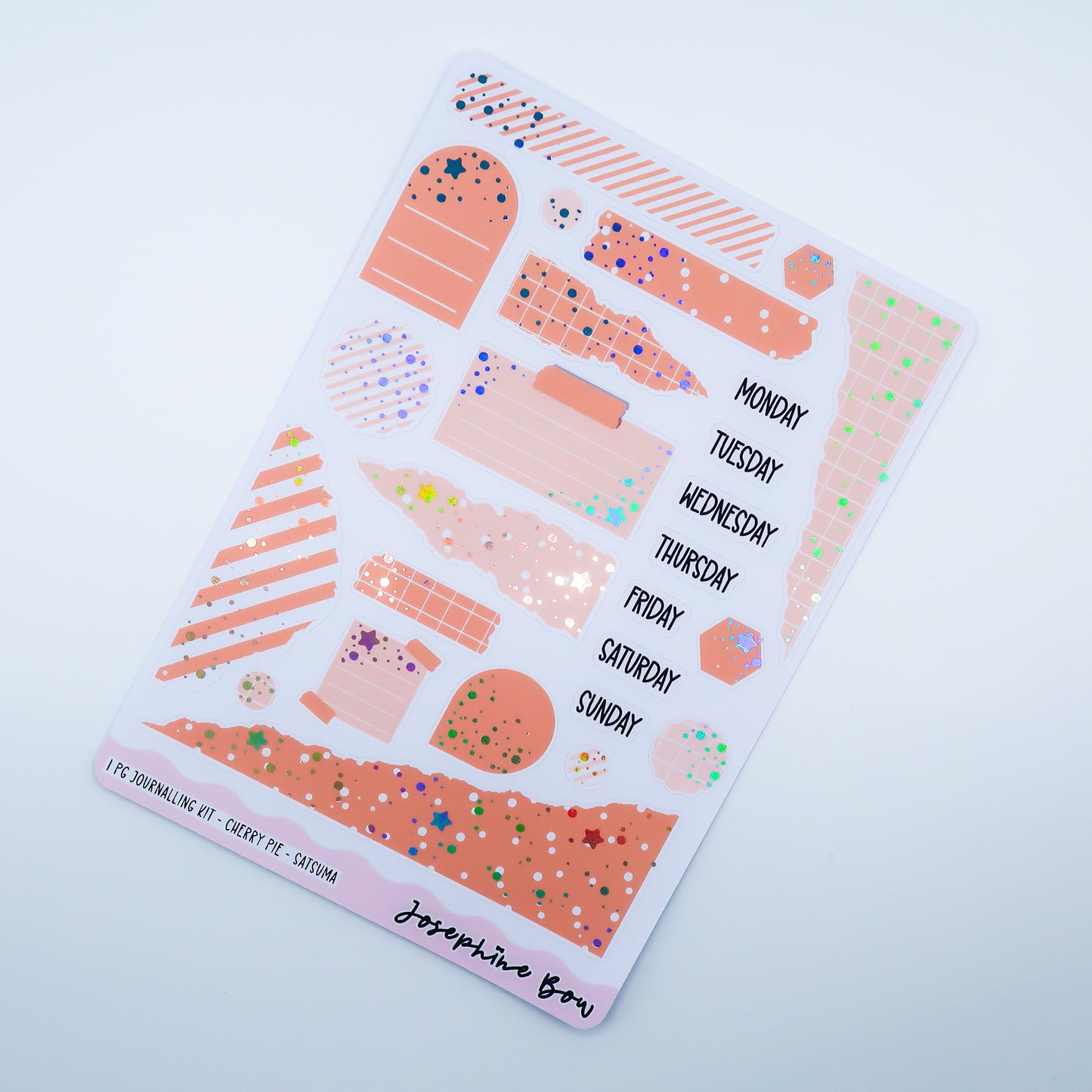 Cherry Pie | One Page Functional Journalling Kit