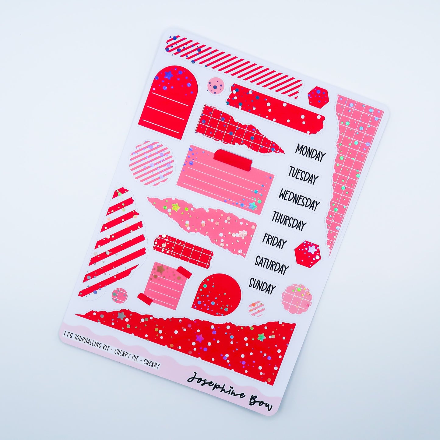 Cherry Pie | One Page Functional Journalling Kit