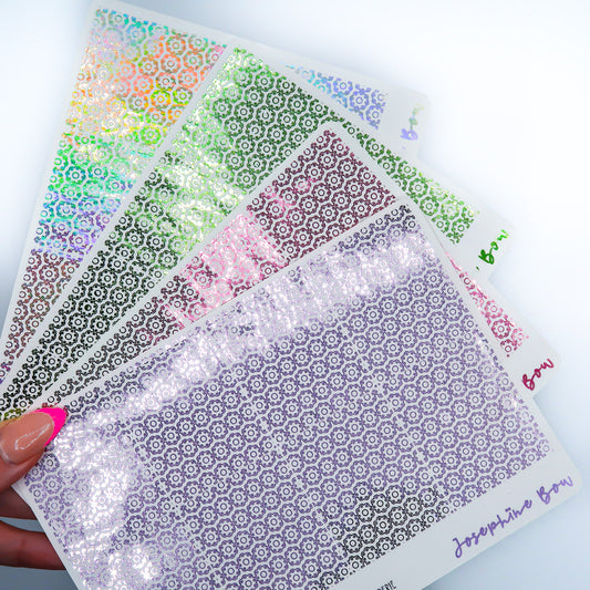 Butterfly Garden Foil Underlays for Standard Vertical and Hobo Cousin | Daisy Broderie (choose your foil colour)