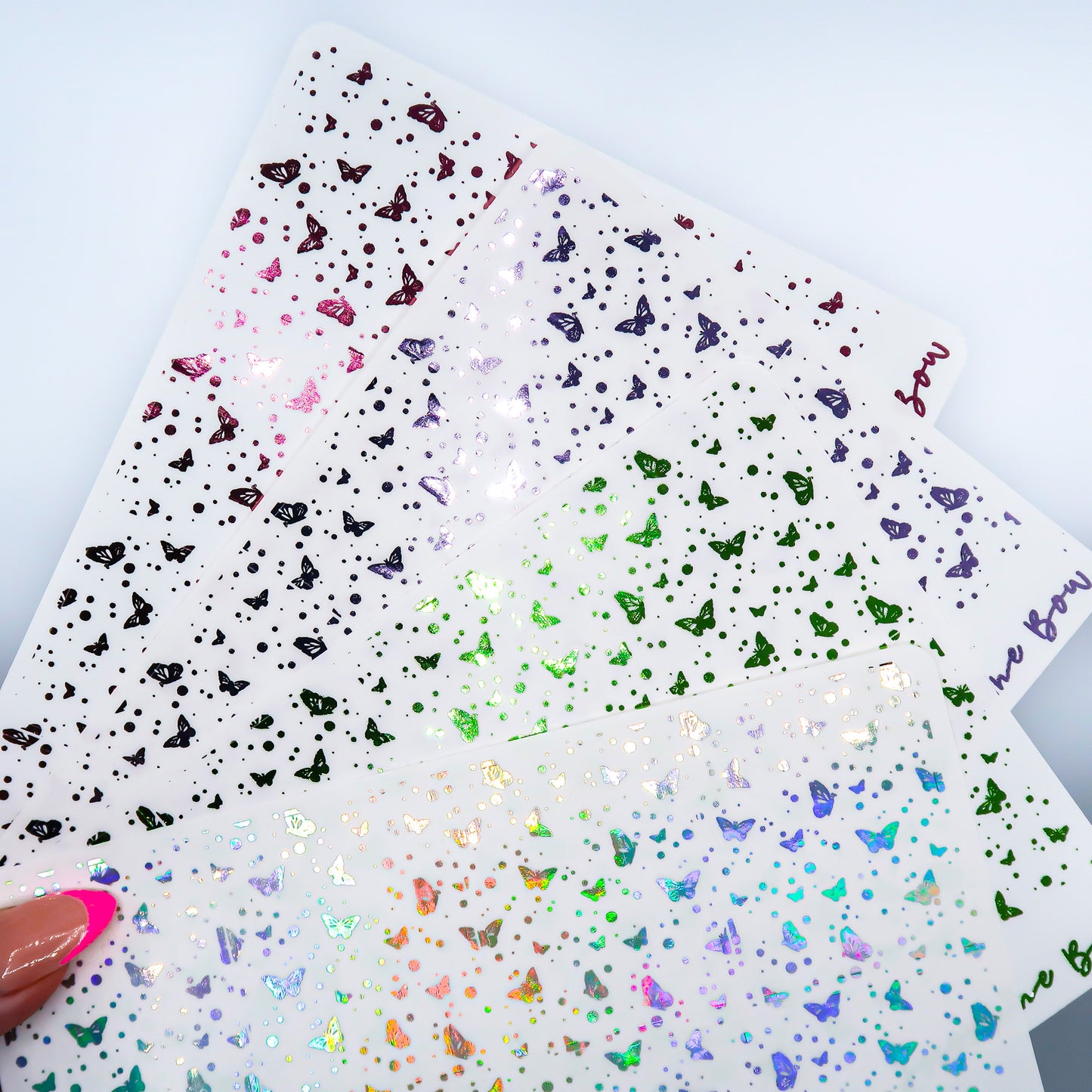 Butterfly Garden Foil Underlays for Standard Vertical and Hobo Cousin| Butterfly Scatter (choose your foil colour)