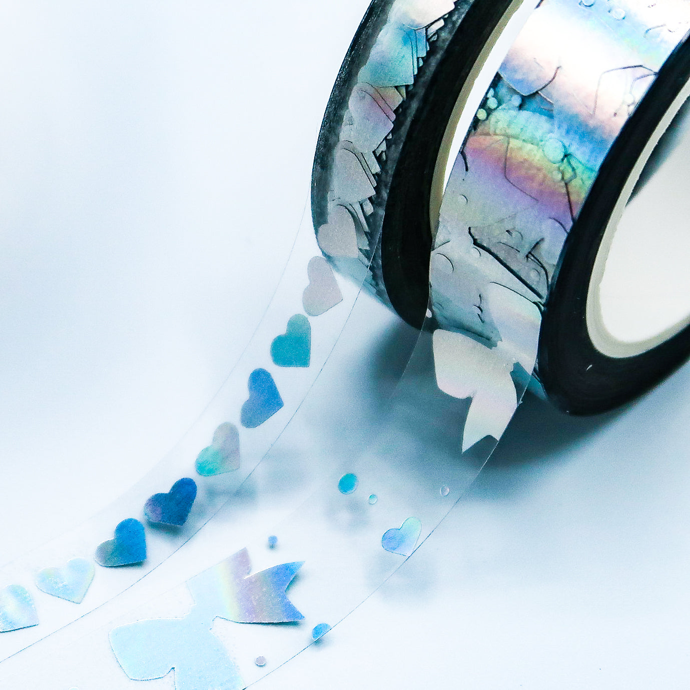 Advent 2024 Washi Extras | Day 7 - Transparent Bows and Hearts (Set of 2)