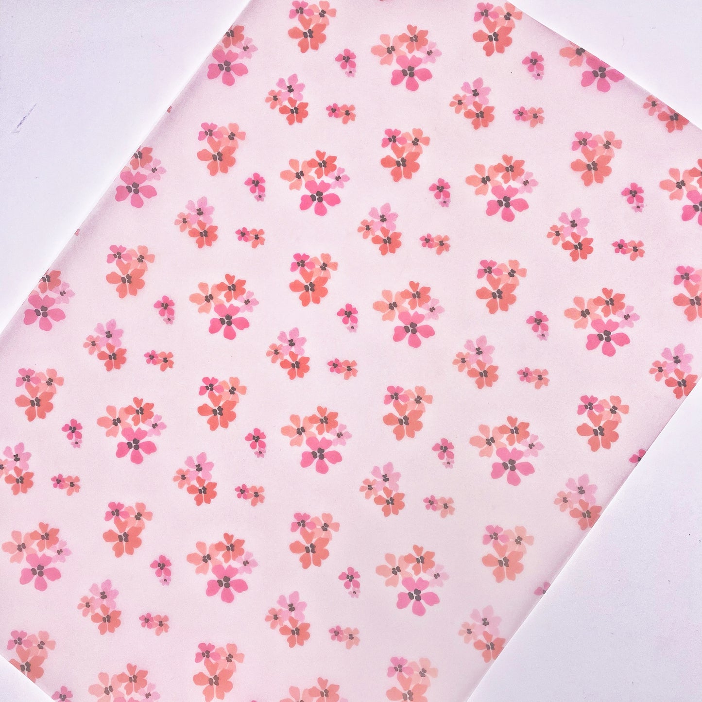 In Fall Bloom | Ditsy Floral Print Vellum & Acetate