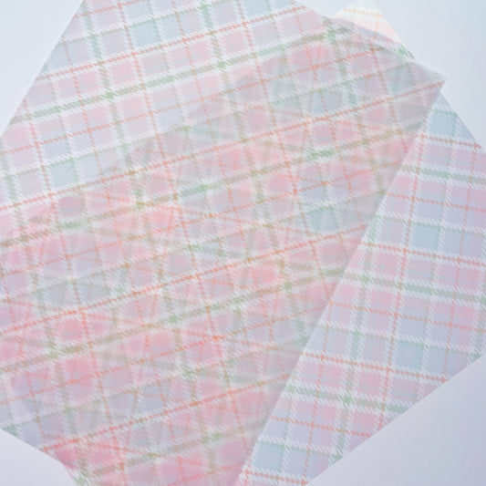 Christmas Tree Farm | Plaid Print Vellum & Acetate