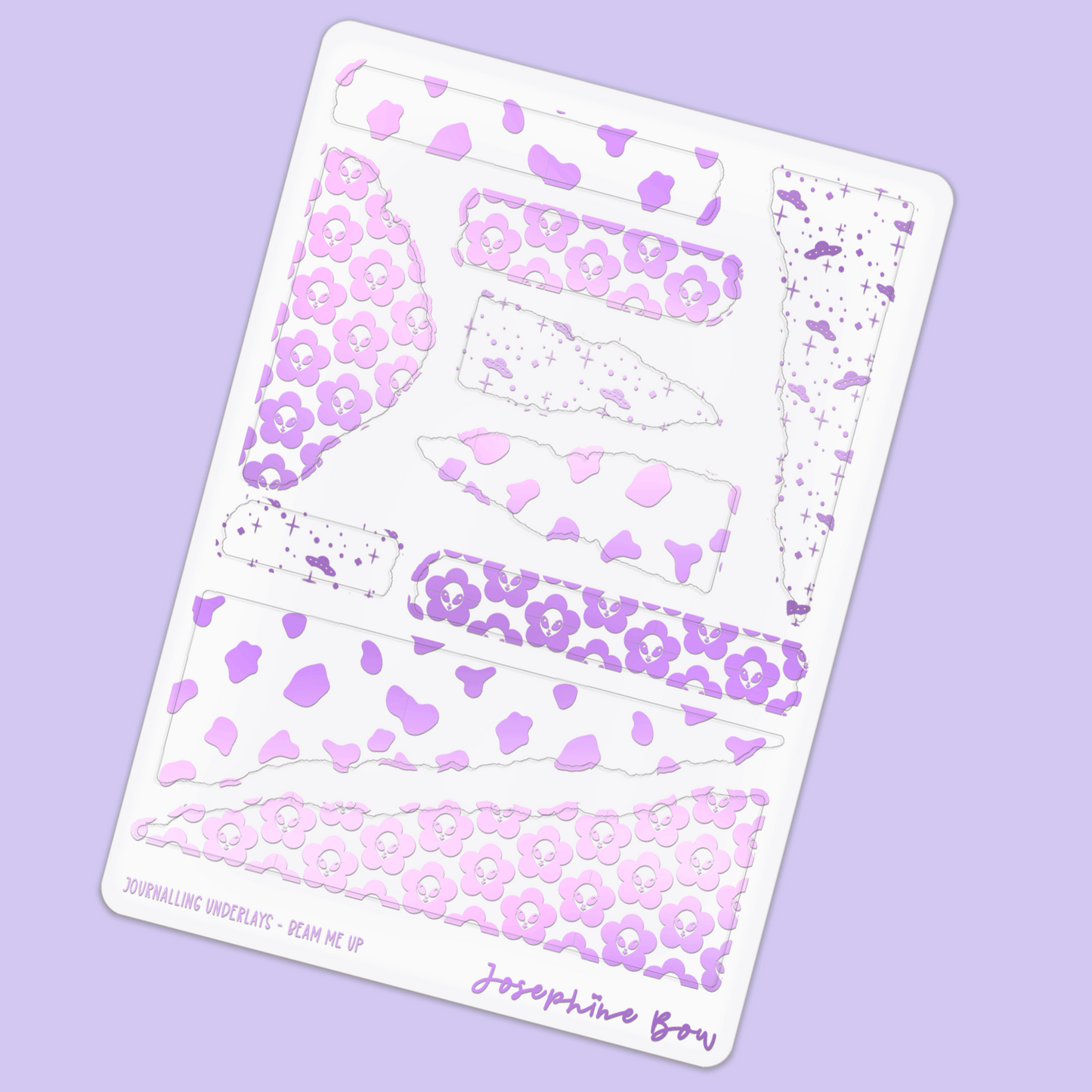 Beam Me Up Foil Underlays - Journalling | Mixed Patterns