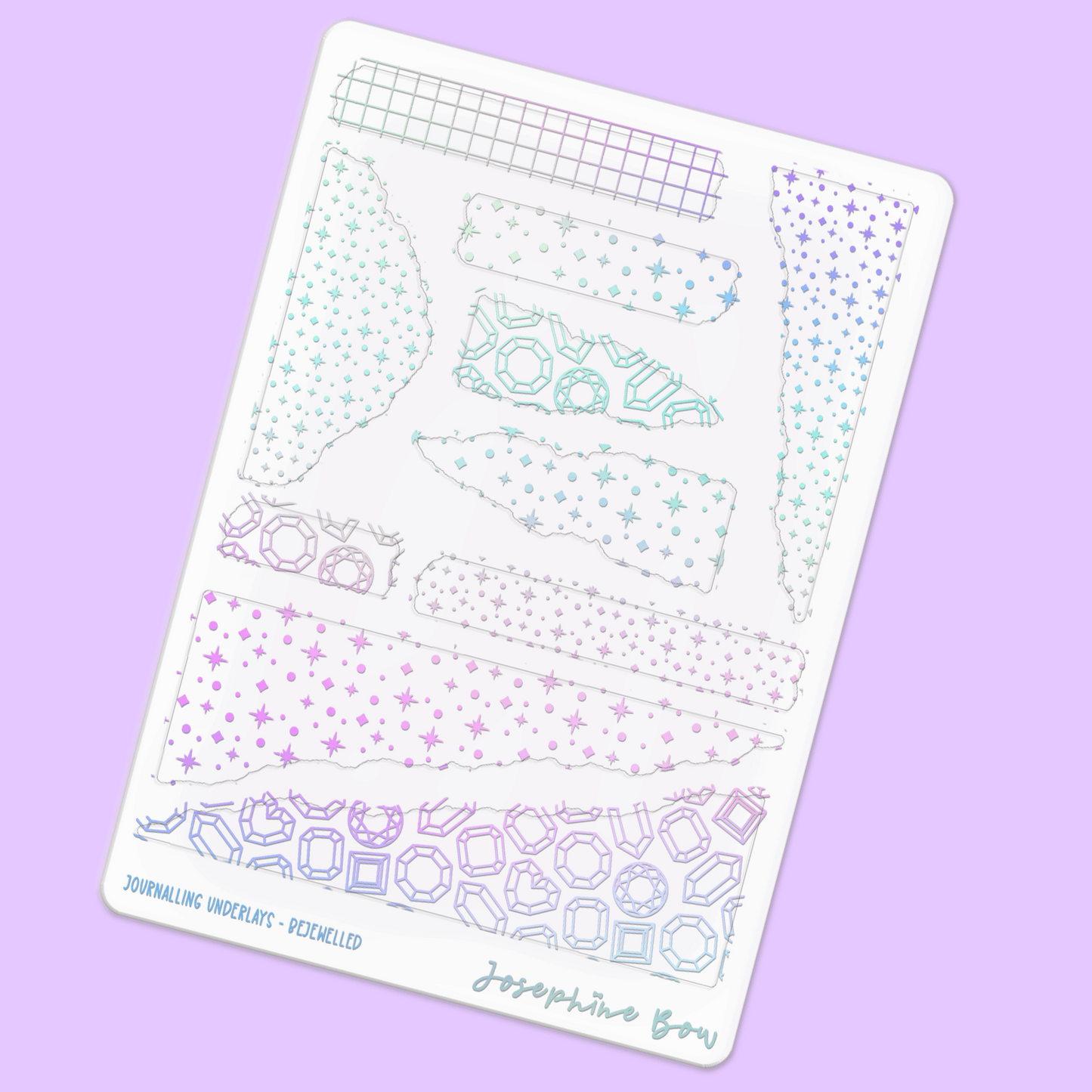 Bejewelled Foil Underlays - Journalling | Mixed Patterns