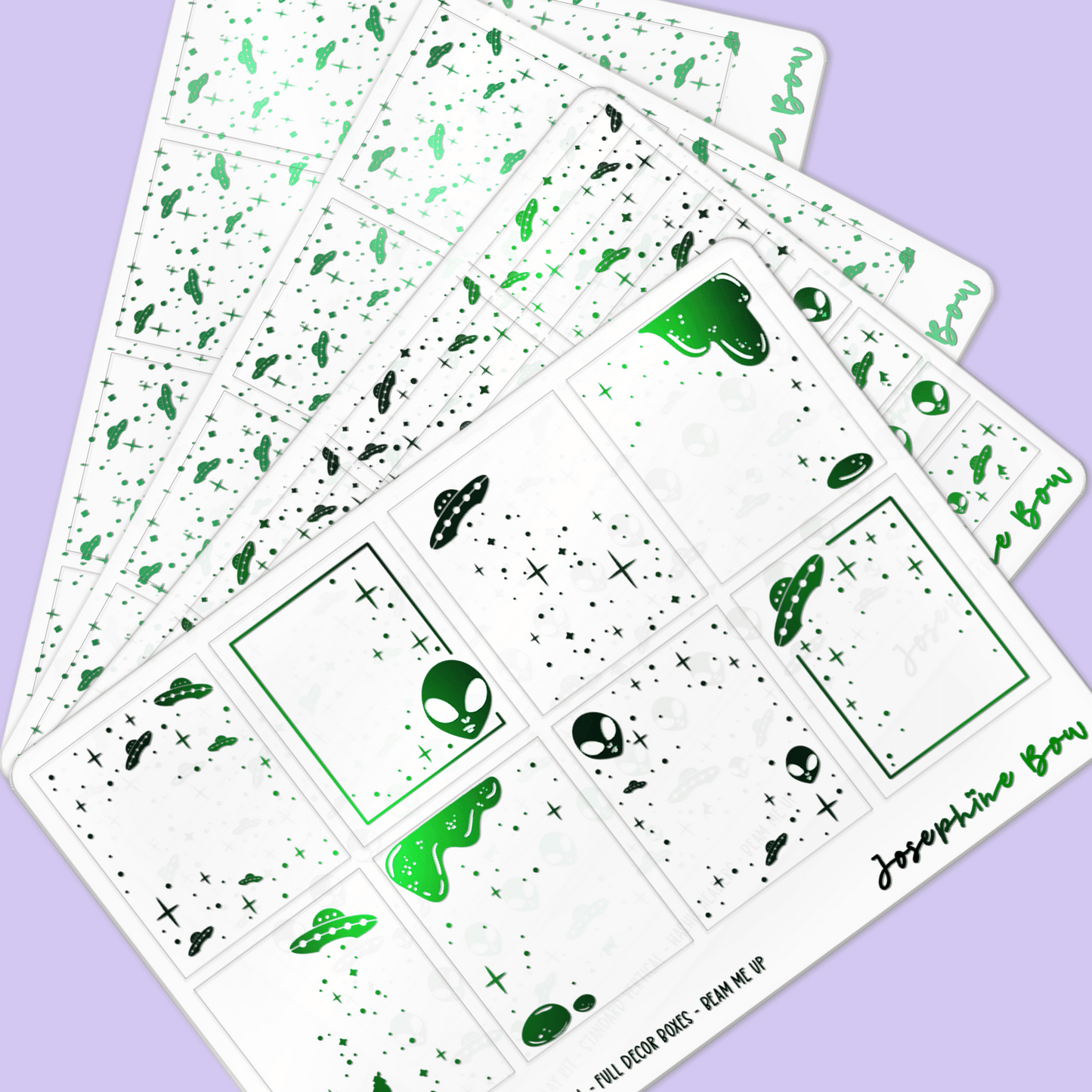 Beam Me Up | Standard Vertical Overlay Kit (foil colour choices)