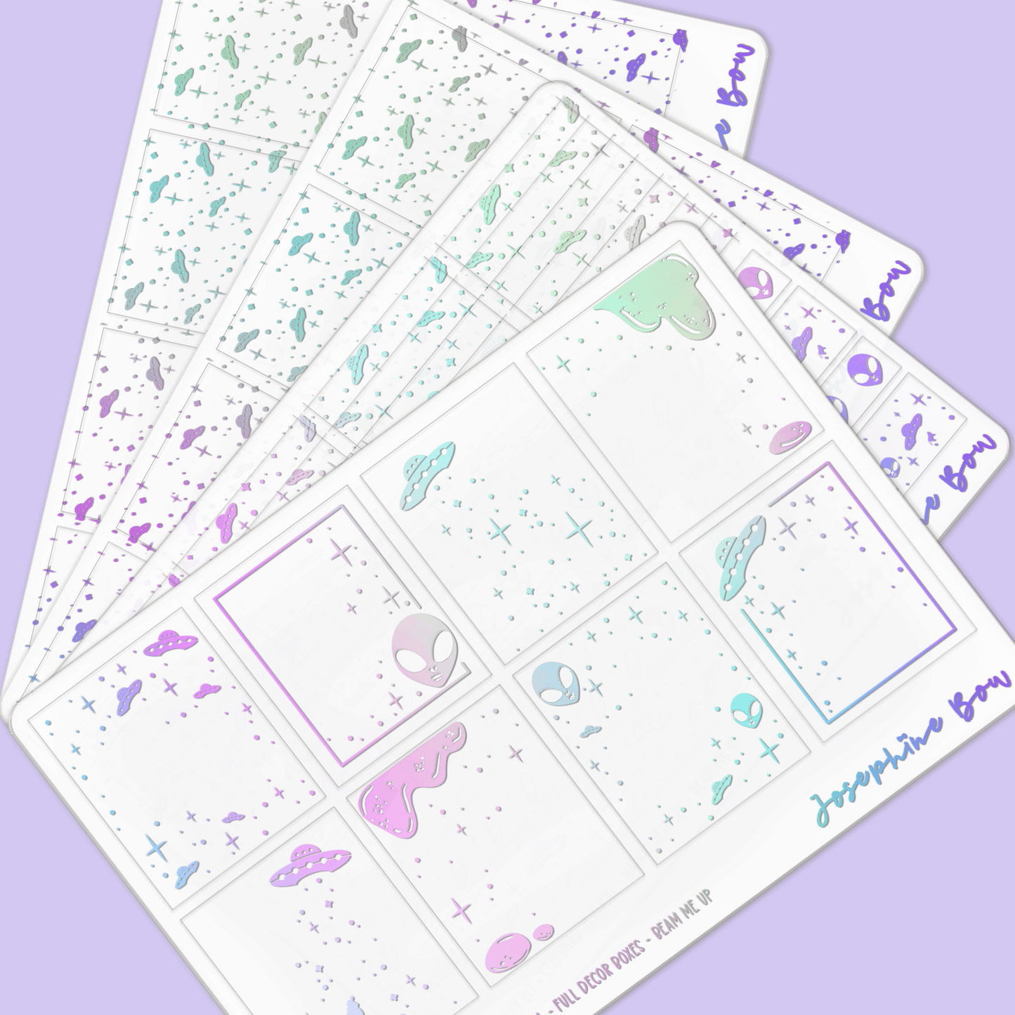 Beam Me Up | Standard Vertical Overlay Kit (foil colour choices)