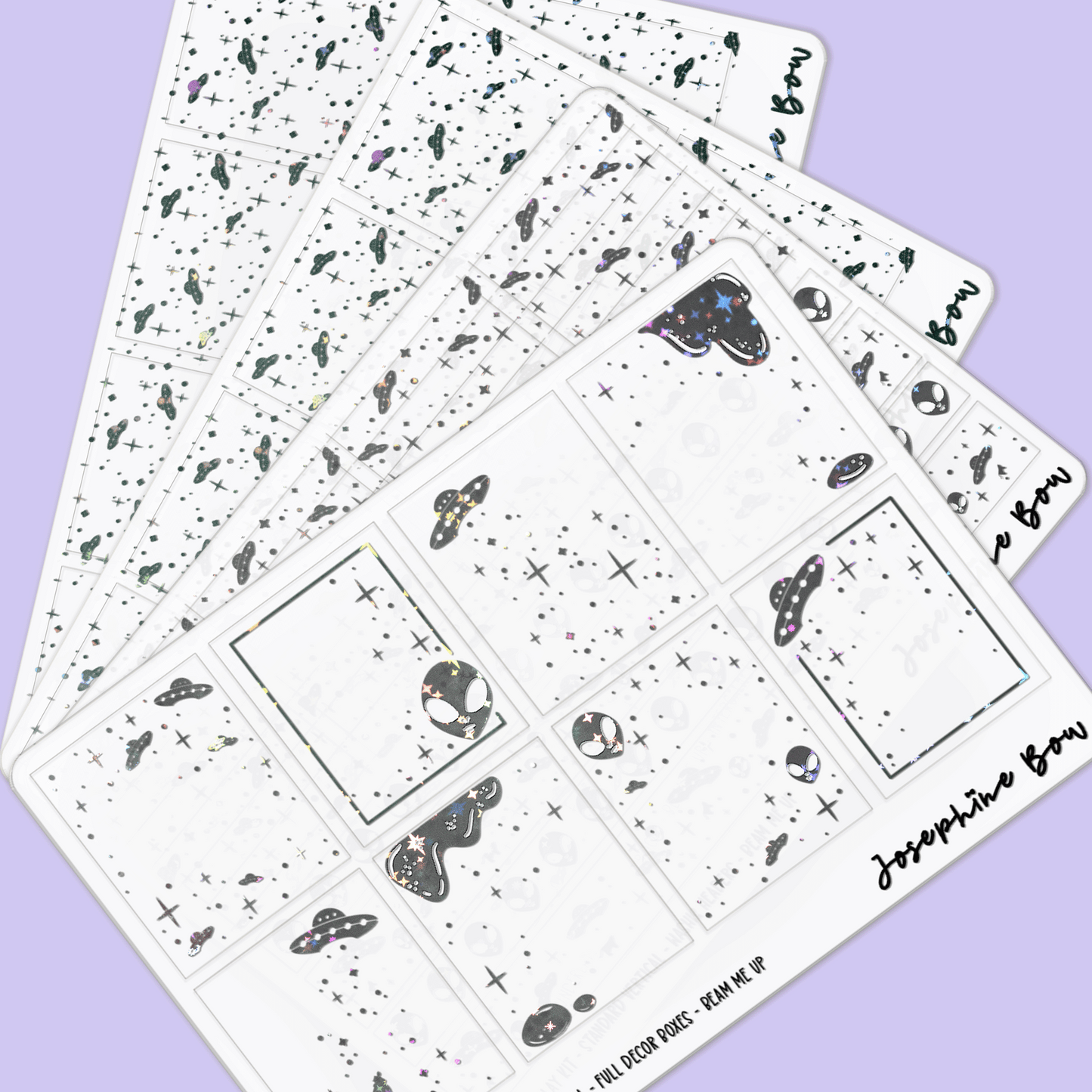 Beam Me Up | Standard Vertical Overlay Kit (foil colour choices)