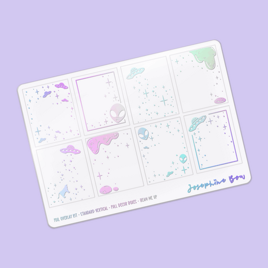 Beam Me Up | Standard Vertical Overlay Kit (foil colour choices)