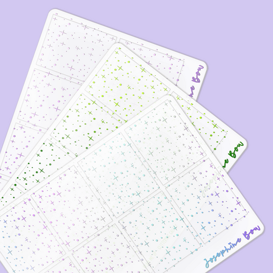 Beam Me Up Foil Underlays | Glittering Galaxy Stars