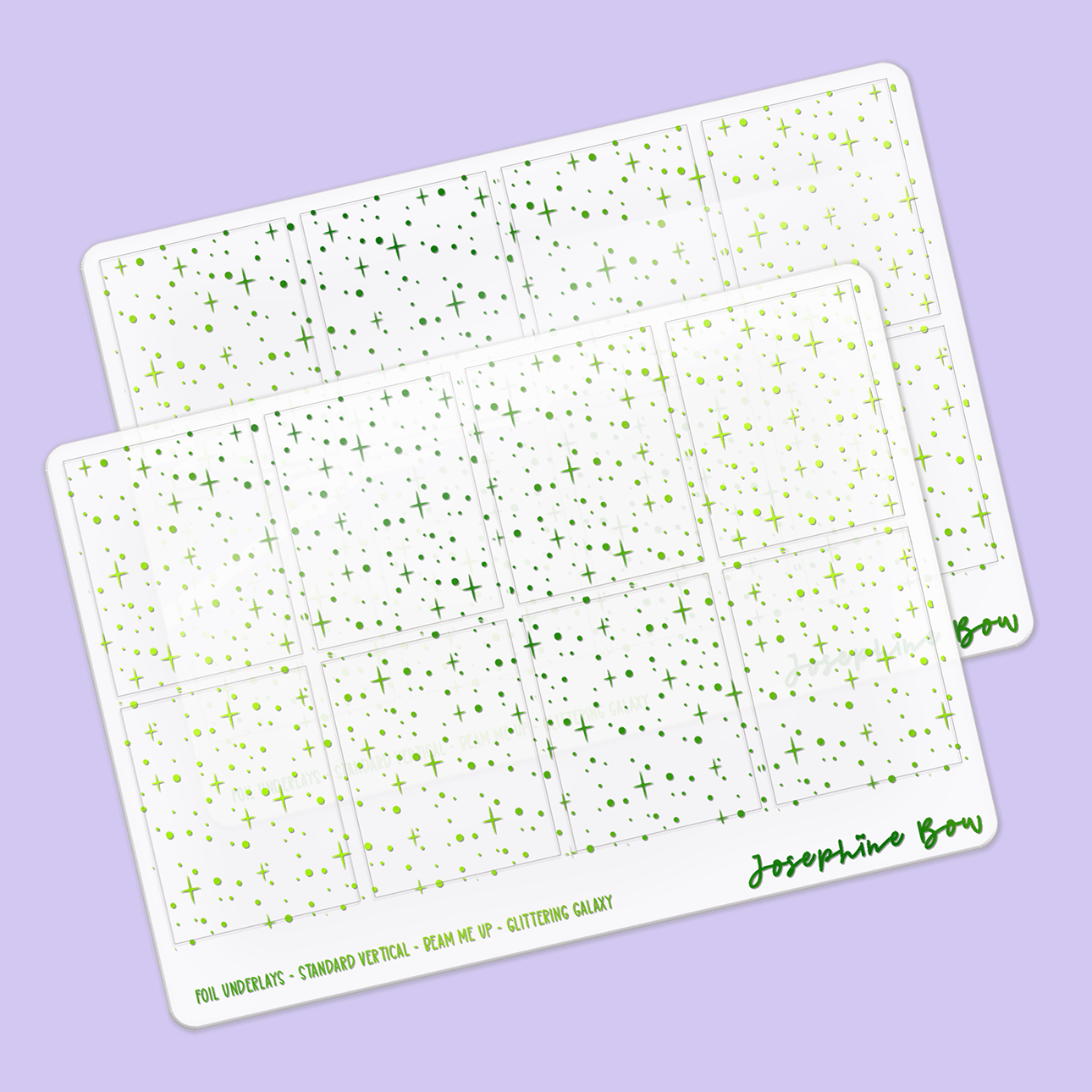 Beam Me Up Foil Underlays | Glittering Galaxy Stars