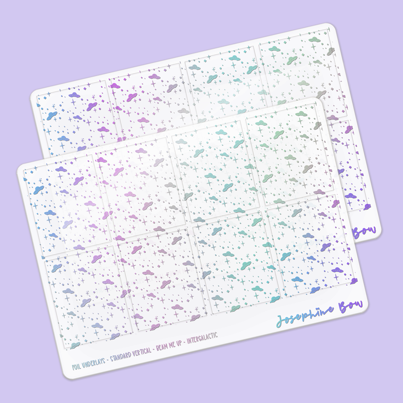 Beam Me Up Foil Underlays | Intergalactic UFO's