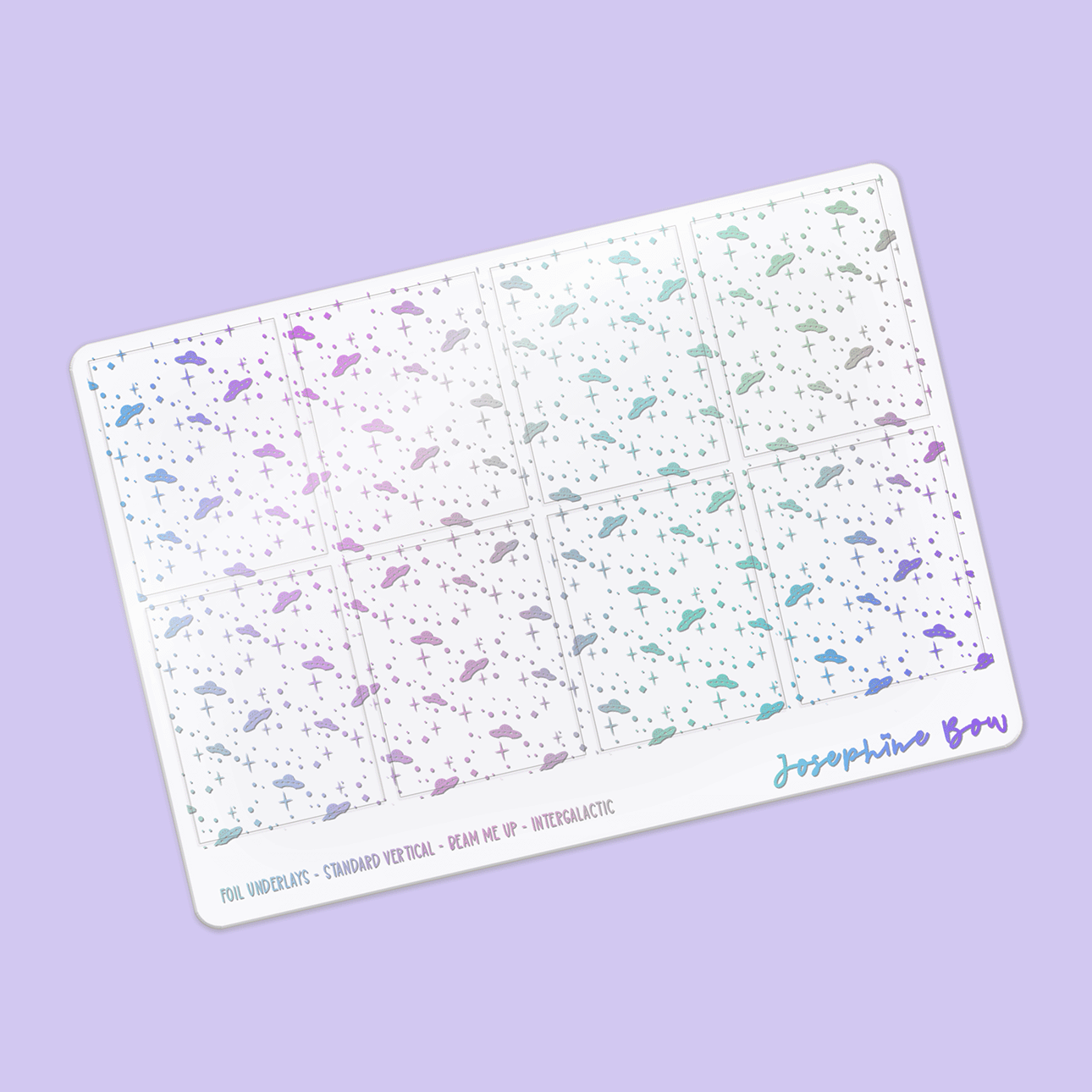 Beam Me Up Foil Underlays | Intergalactic UFO's