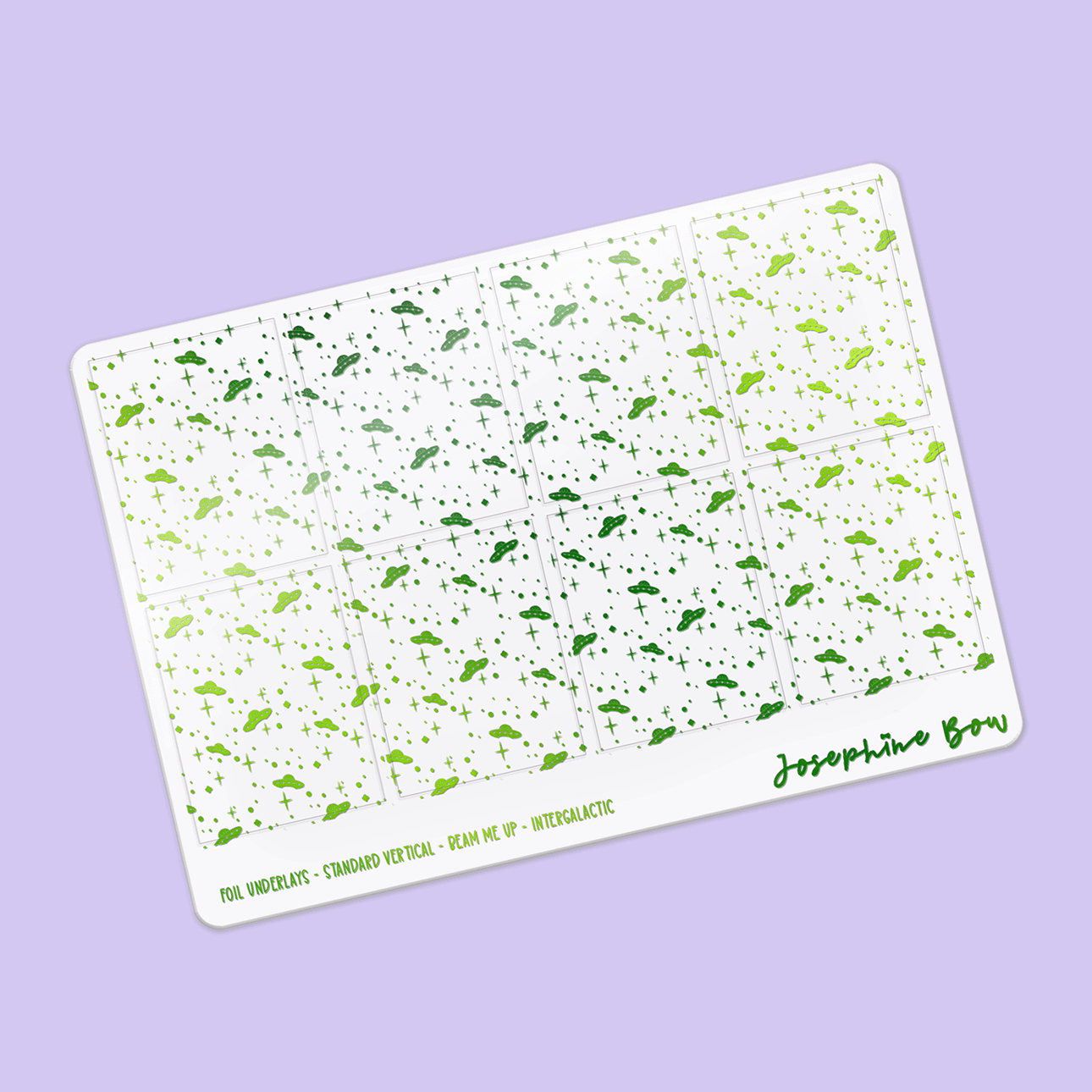 Beam Me Up Foil Underlays | Intergalactic UFO's