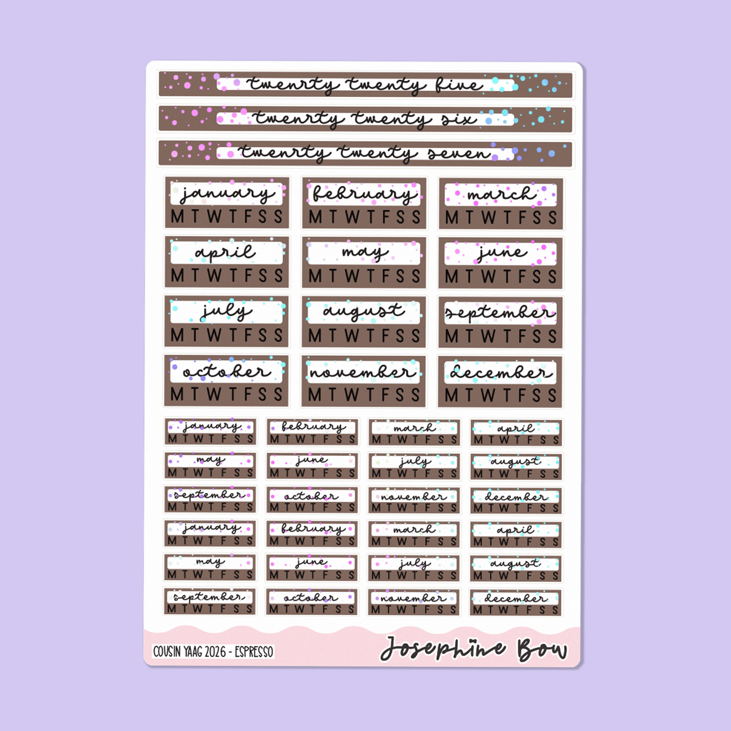 2026 Year At a Glance | Hobo Cousin - Neutral