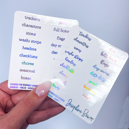 Reusable Album Tabs