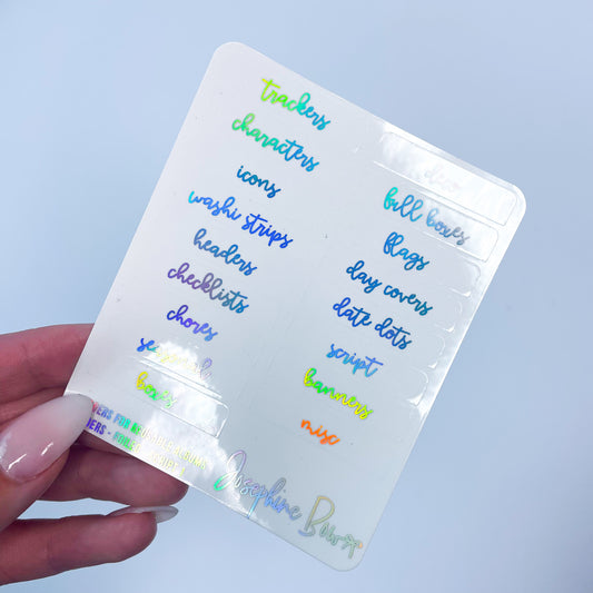 Reusable Album Tabs