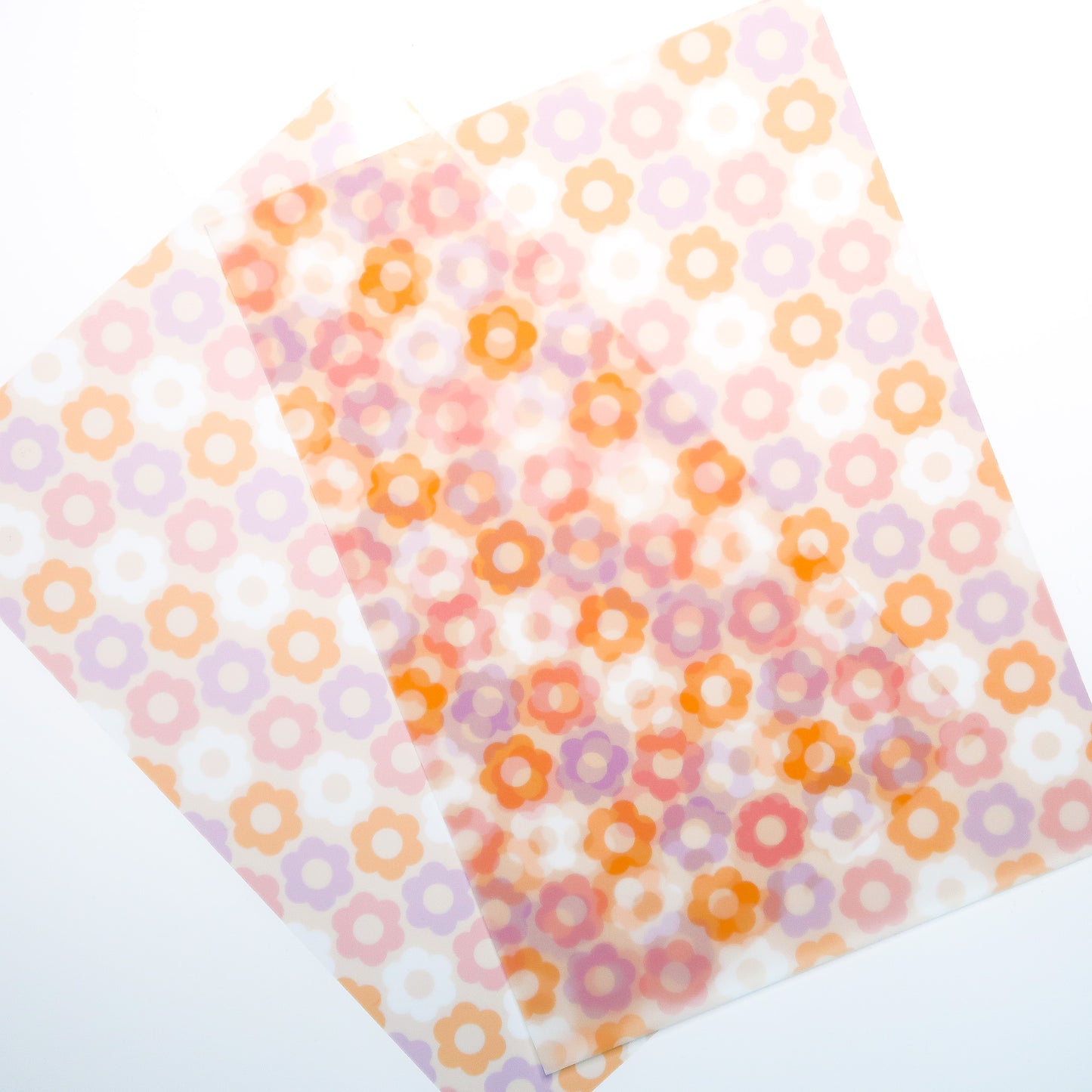 Good Vibes | Retro Floral Vellum & Acetate