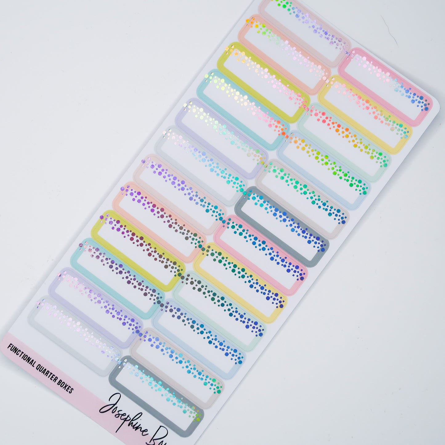 Foiled Quarter Boxes | Pastel