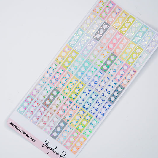Foiled Short Checklists | Pastel