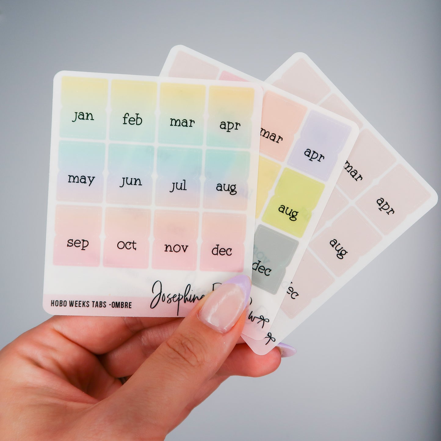 Hobonichi Weeks Monthly Tabs | Font 2