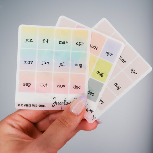 Hobonichi Weeks Monthly Tabs | Font 2