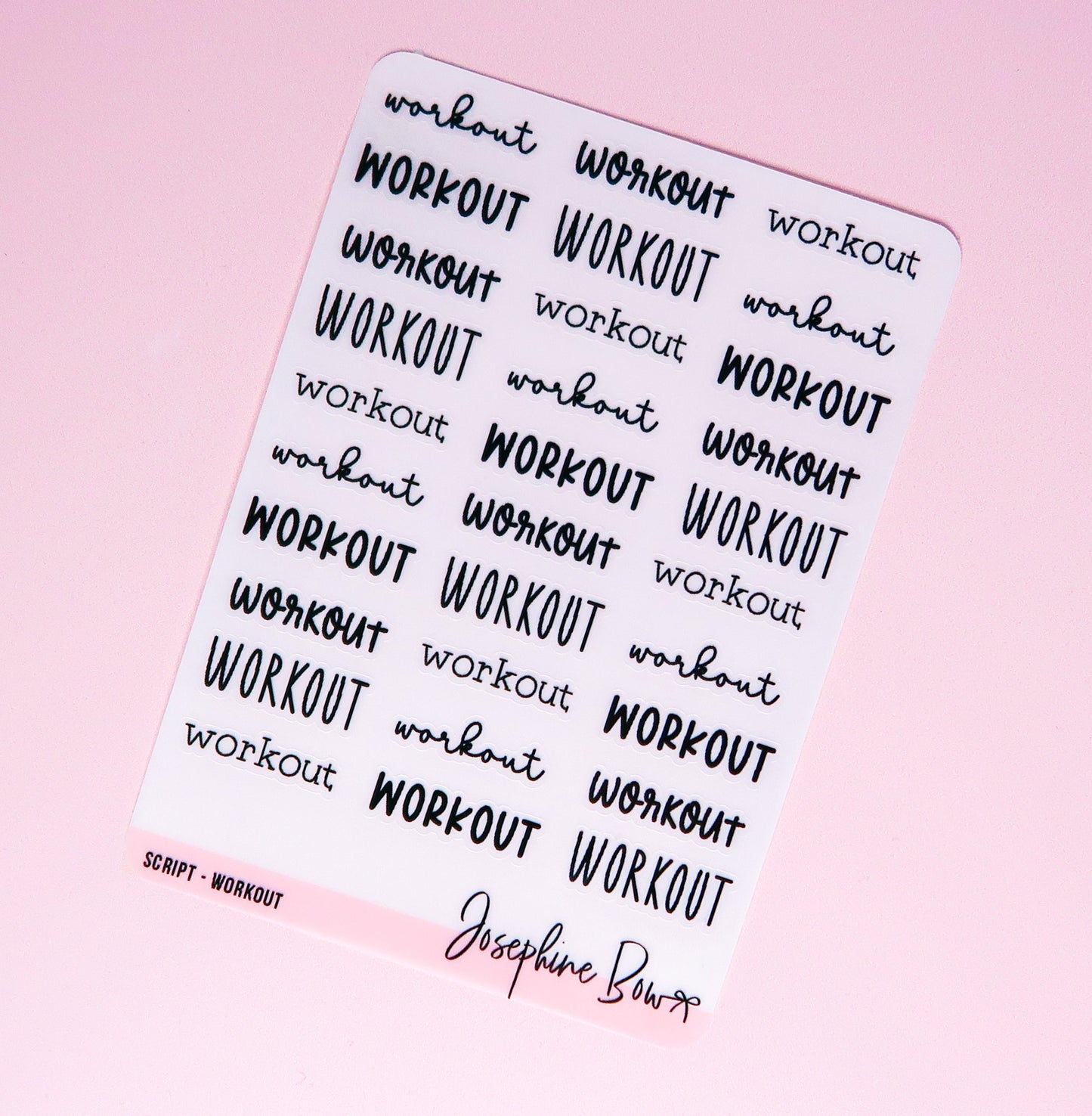 Transparent Script | Workout