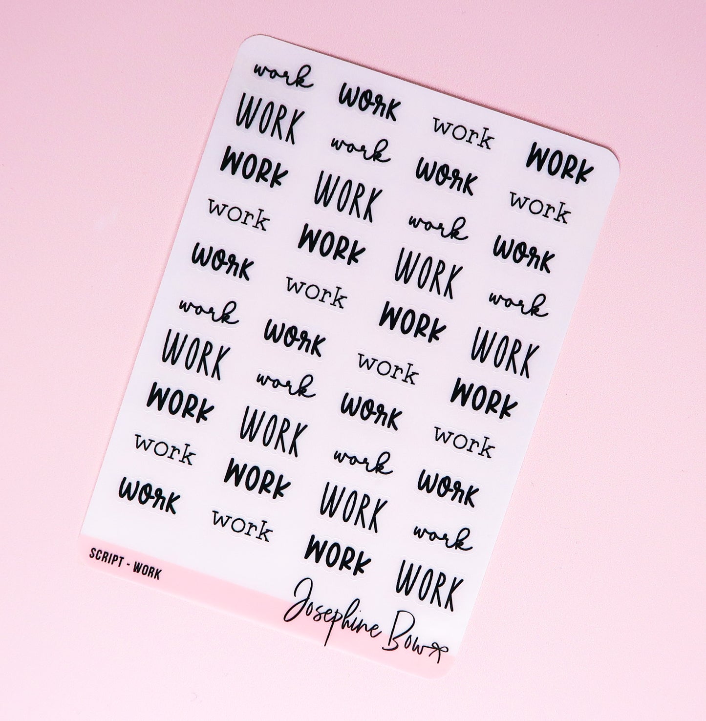 Transparent Script | Work