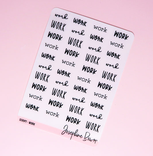 Transparent Script | Work