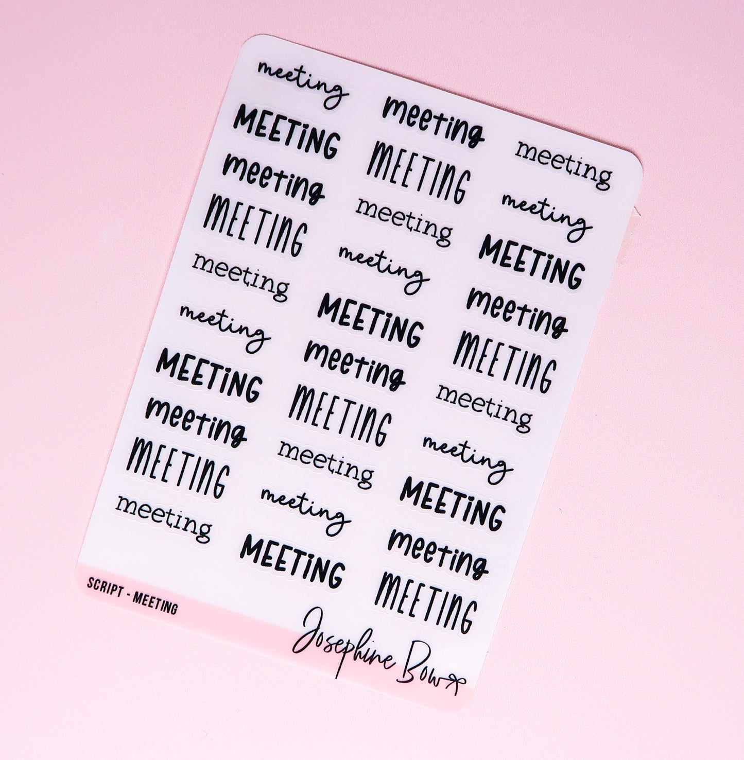 Transparent Script | Meeting