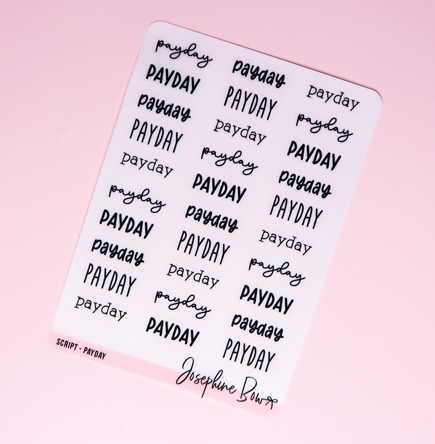 Transparent Script | Payday