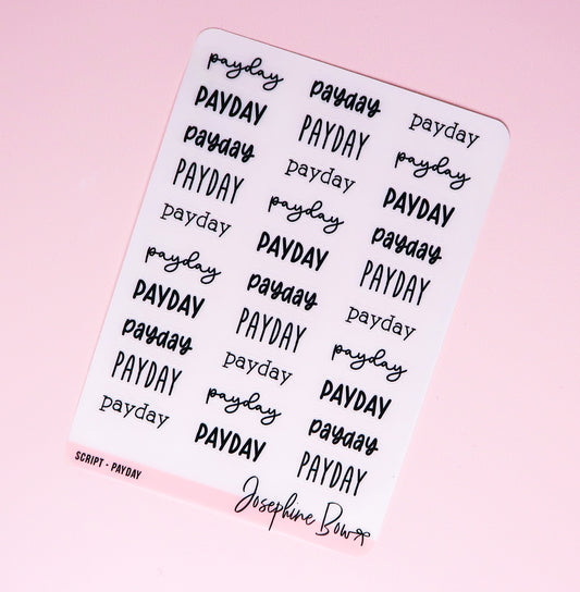 Transparent Script | Payday