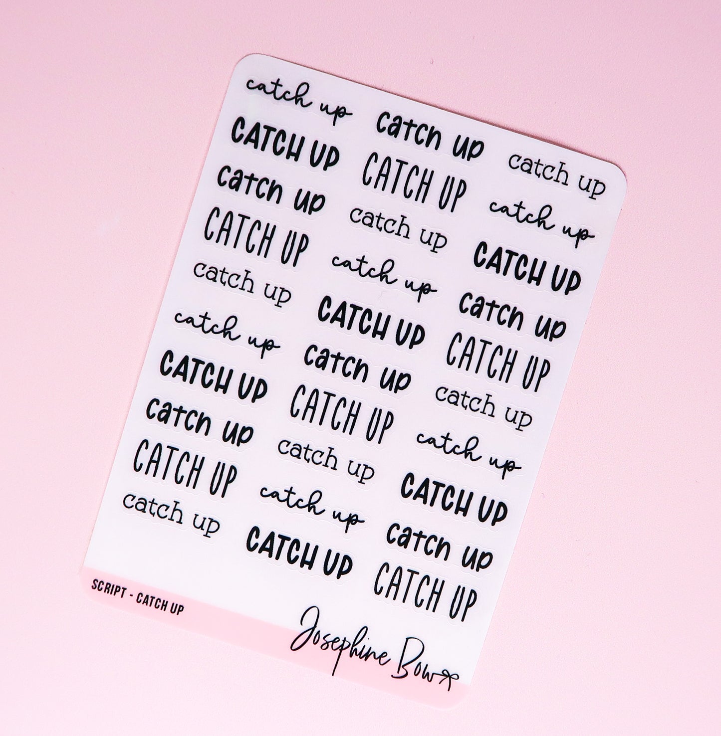 Transparent Script | Catch Up