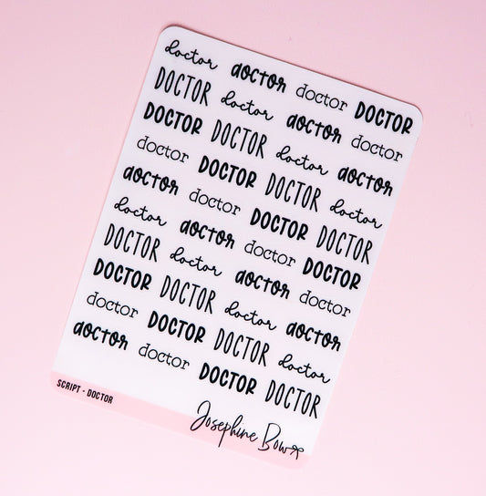 Transparent Script | Doctor