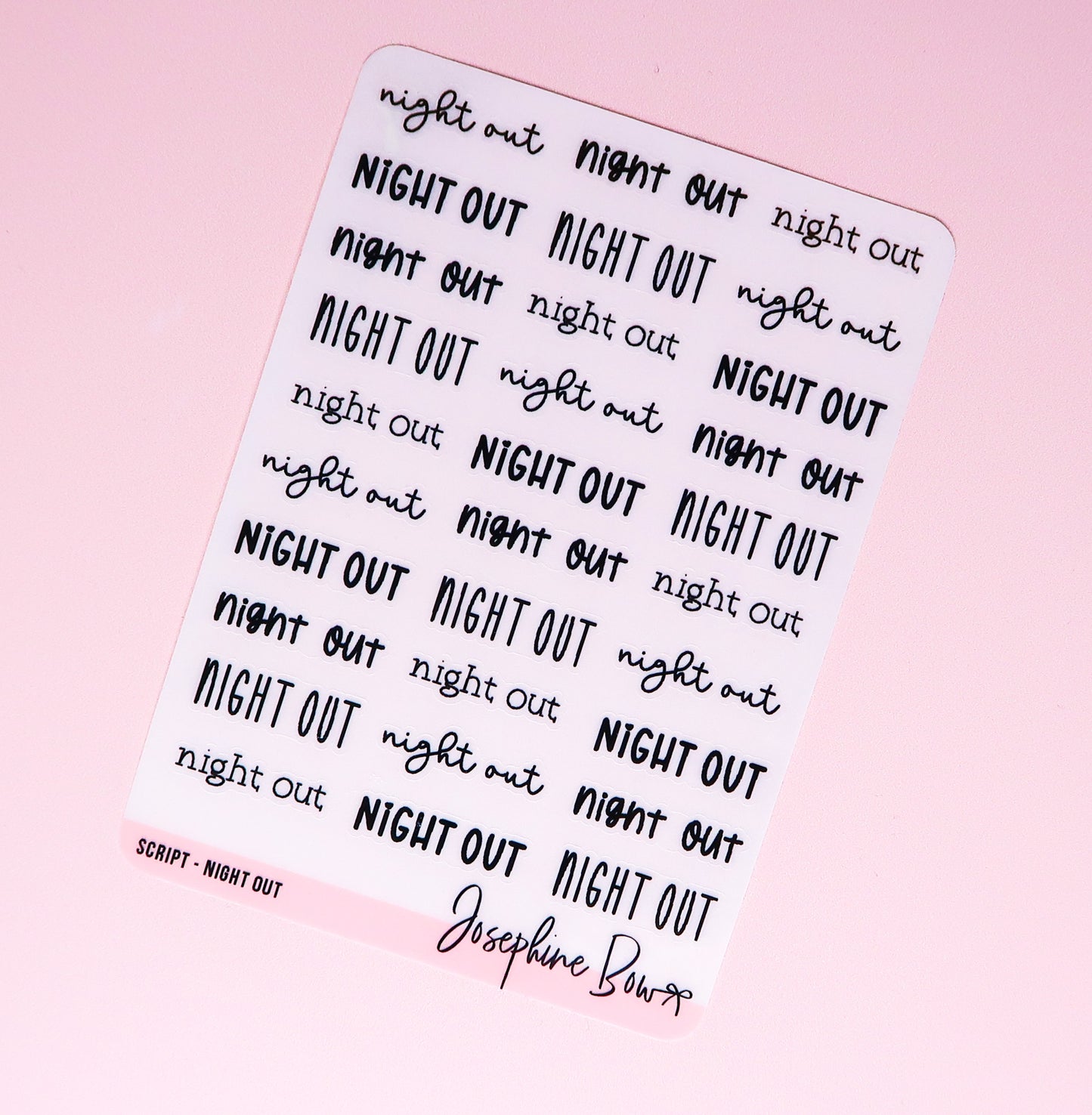 Transparent Script | Night Out