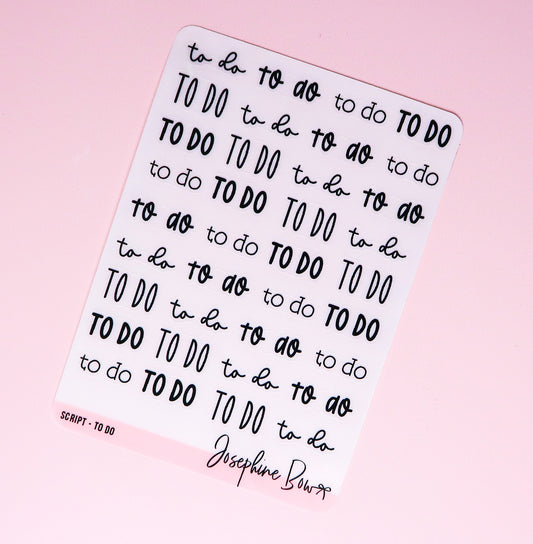 Transparent Script | To Do