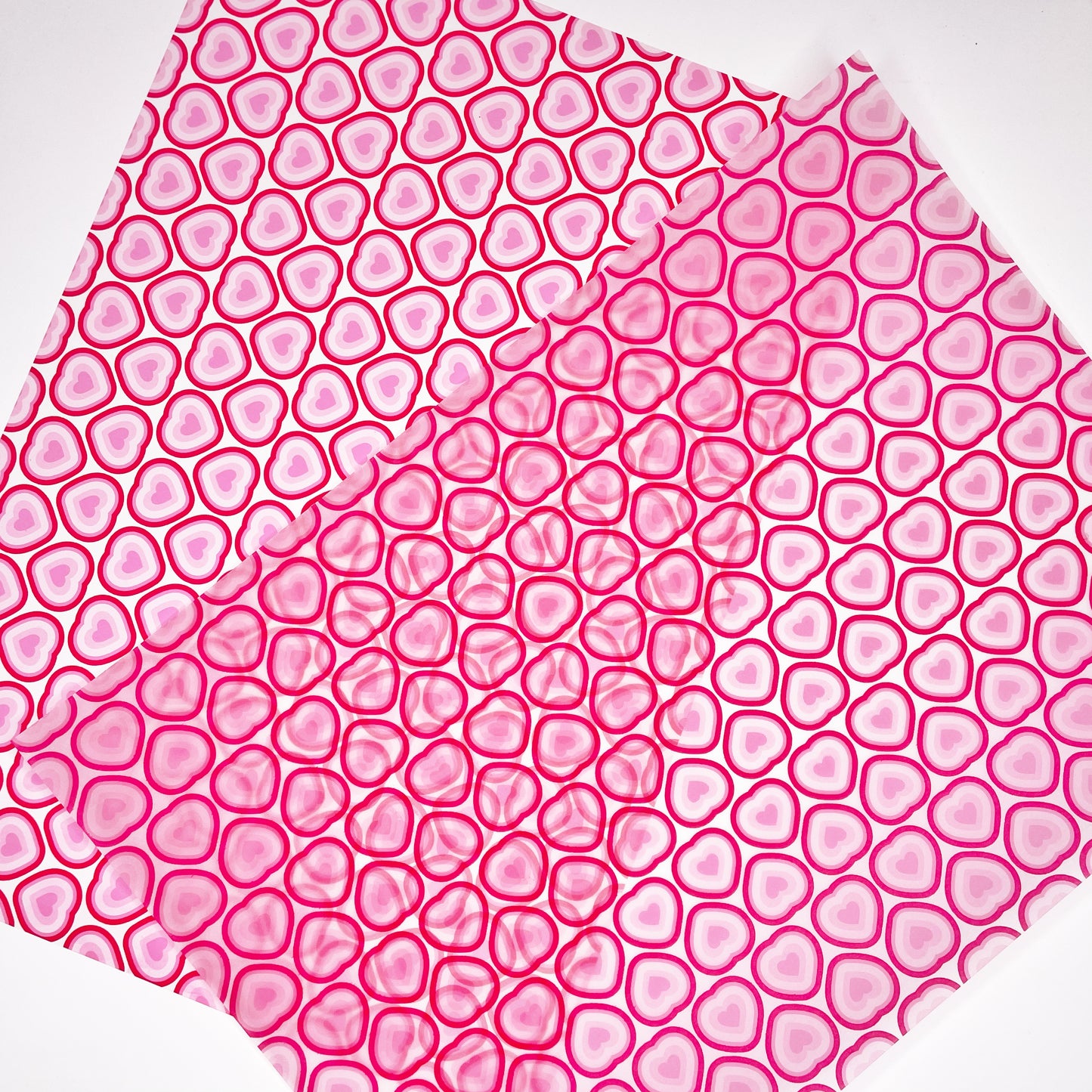 Groovy In Love | Retro Heart Print Vellum & Acetate