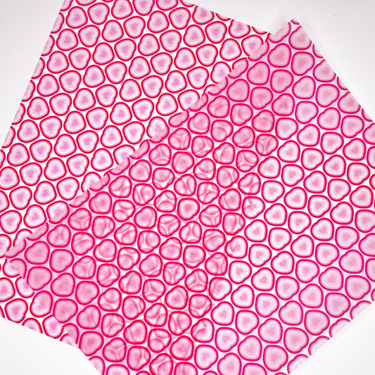 Groovy In Love | Retro Heart Print Vellum & Acetate